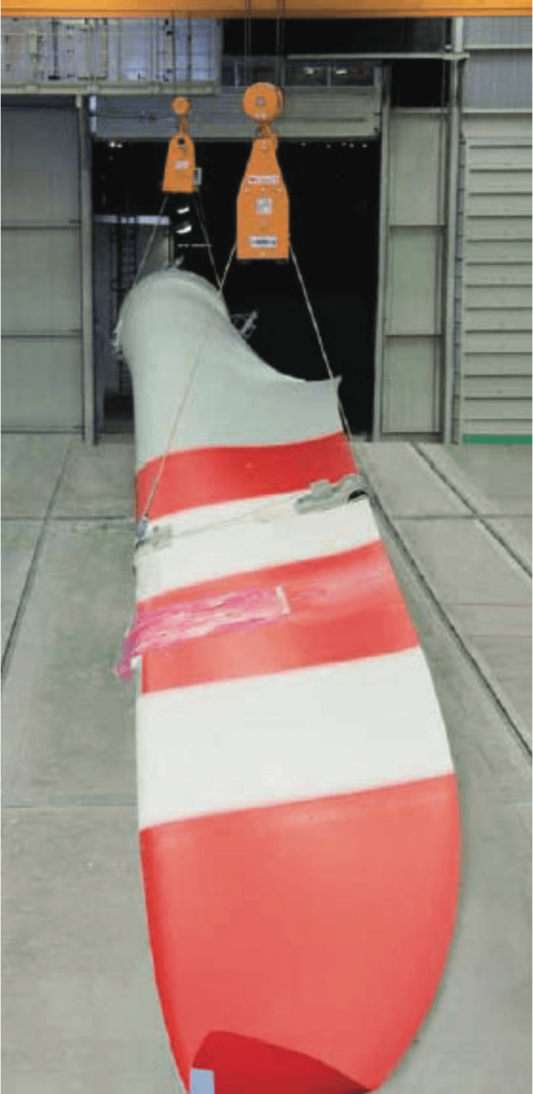 Rotomax device moving windmill blade.