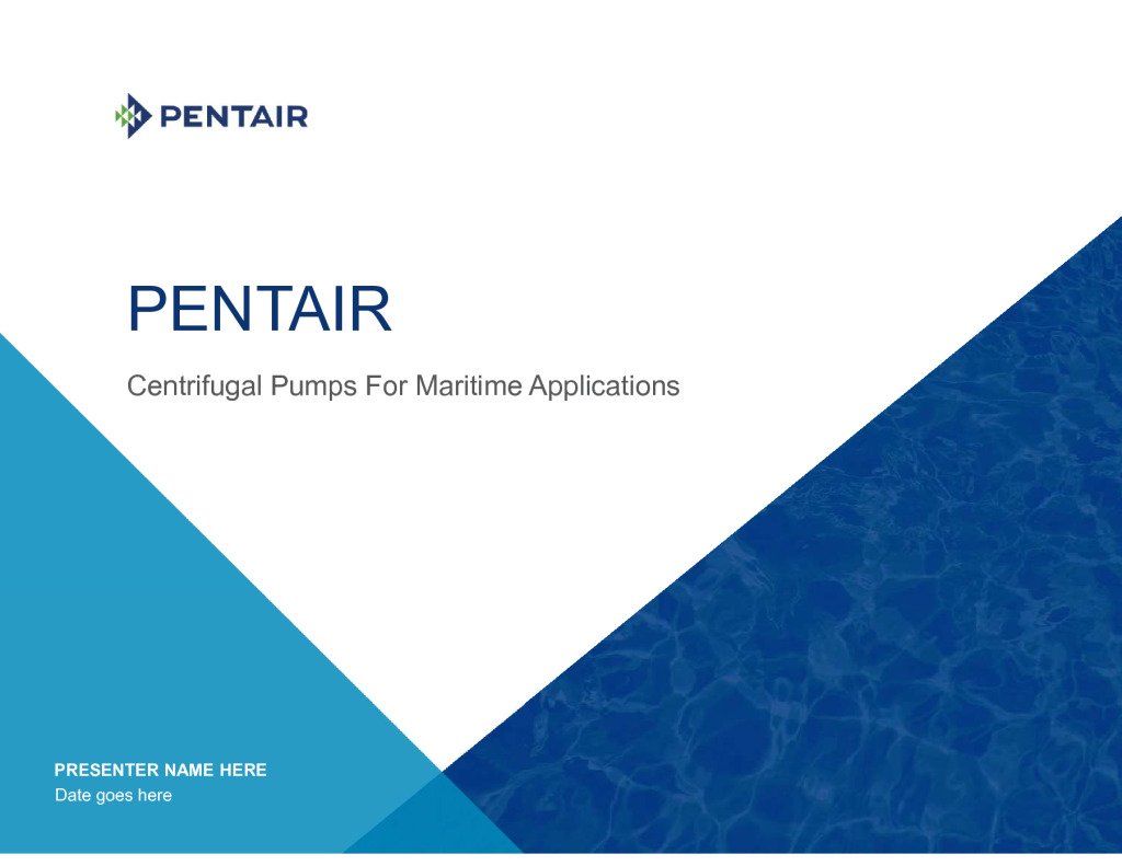 Presentation Maritime – Pentair Fairbanks Nijhuis – Pumps